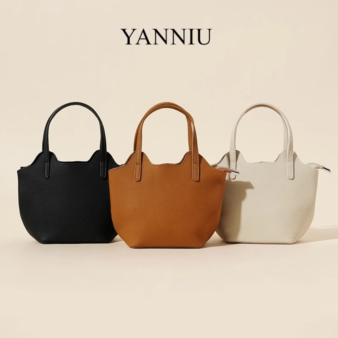 Elegant Barrel-shaped Handbag
